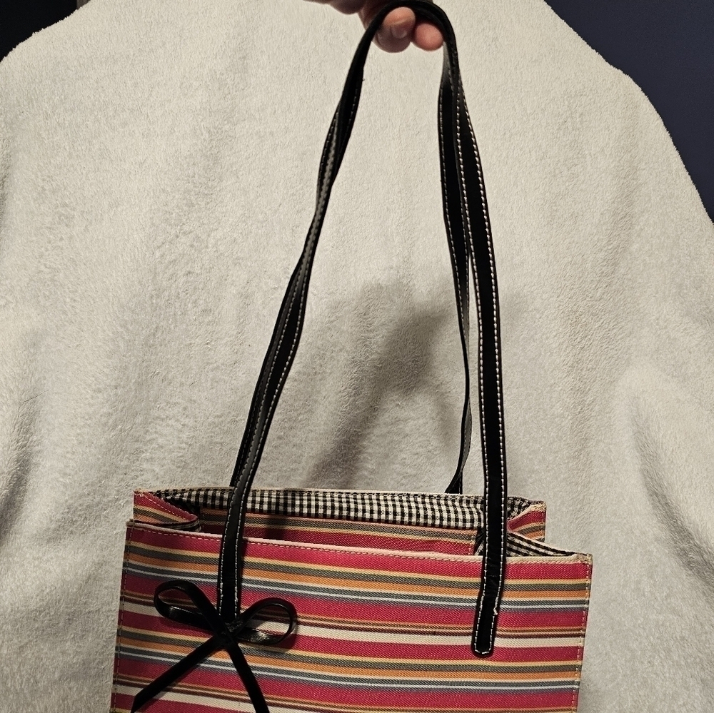 Beautiful Pink Striped Tote Bag - Picture 8 of 9